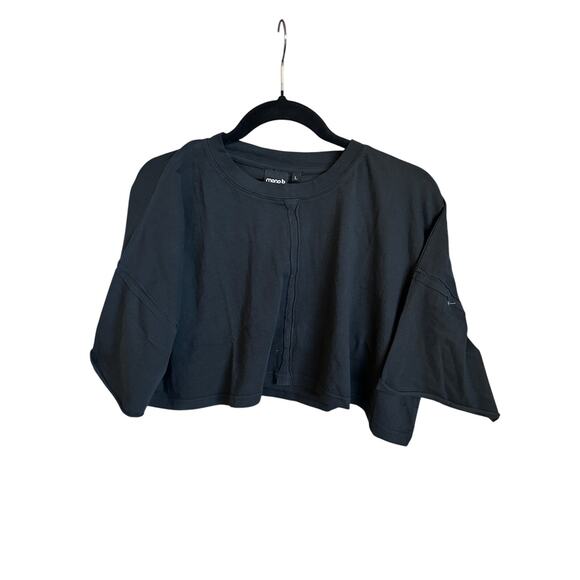 NWT Mono B Sunday T, Black - L - Picture 1 of 3